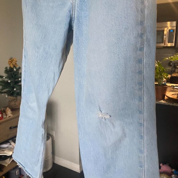 LEVI'S 70's High Rise Light Wash Straight Jeans Size 27 - Picture 5 of 8